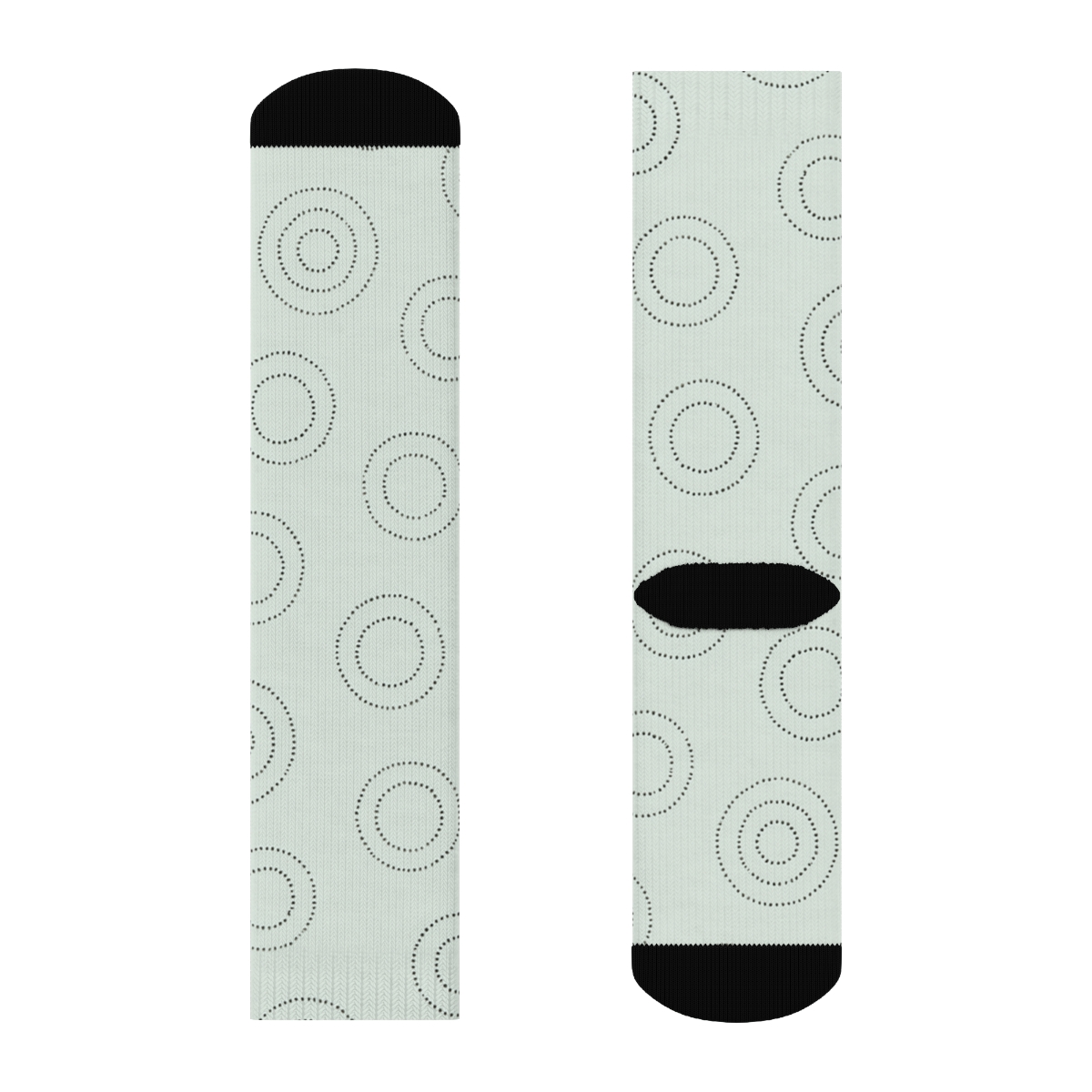 Orbital Ring Dots Crew Socks