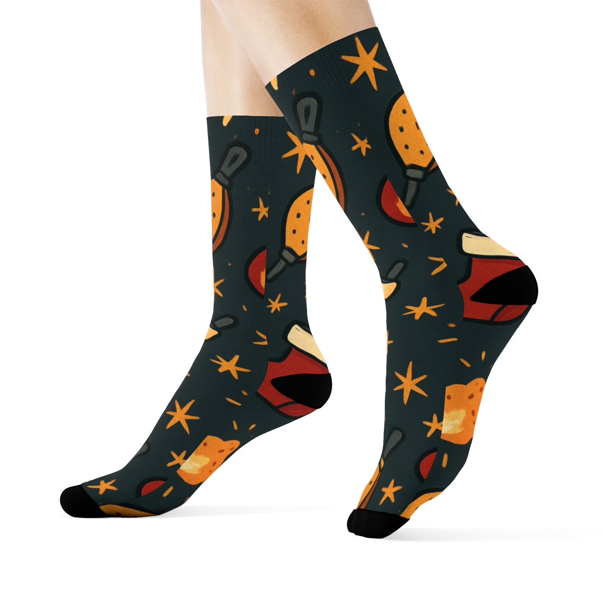 Stocking And Spark Scatter Fireplace Edition personalized crew socks