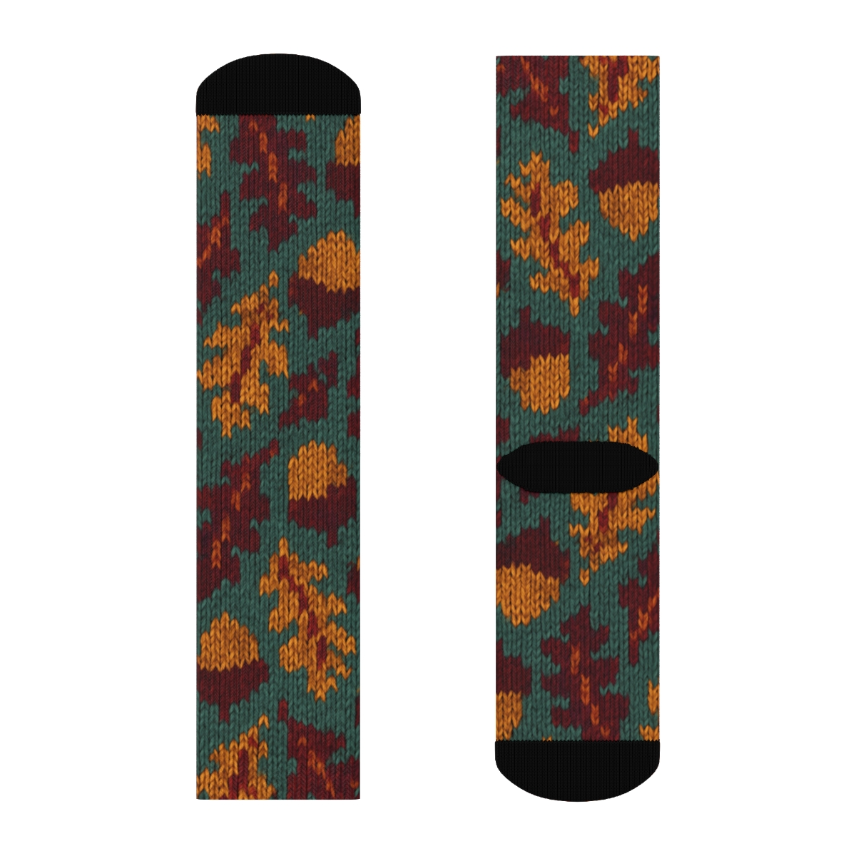 Acorn Chevron Rhythm trendy patterned crew socks