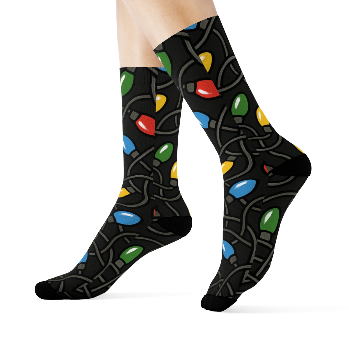 Candy Strand Cartoon Glow soft everyday crew socks