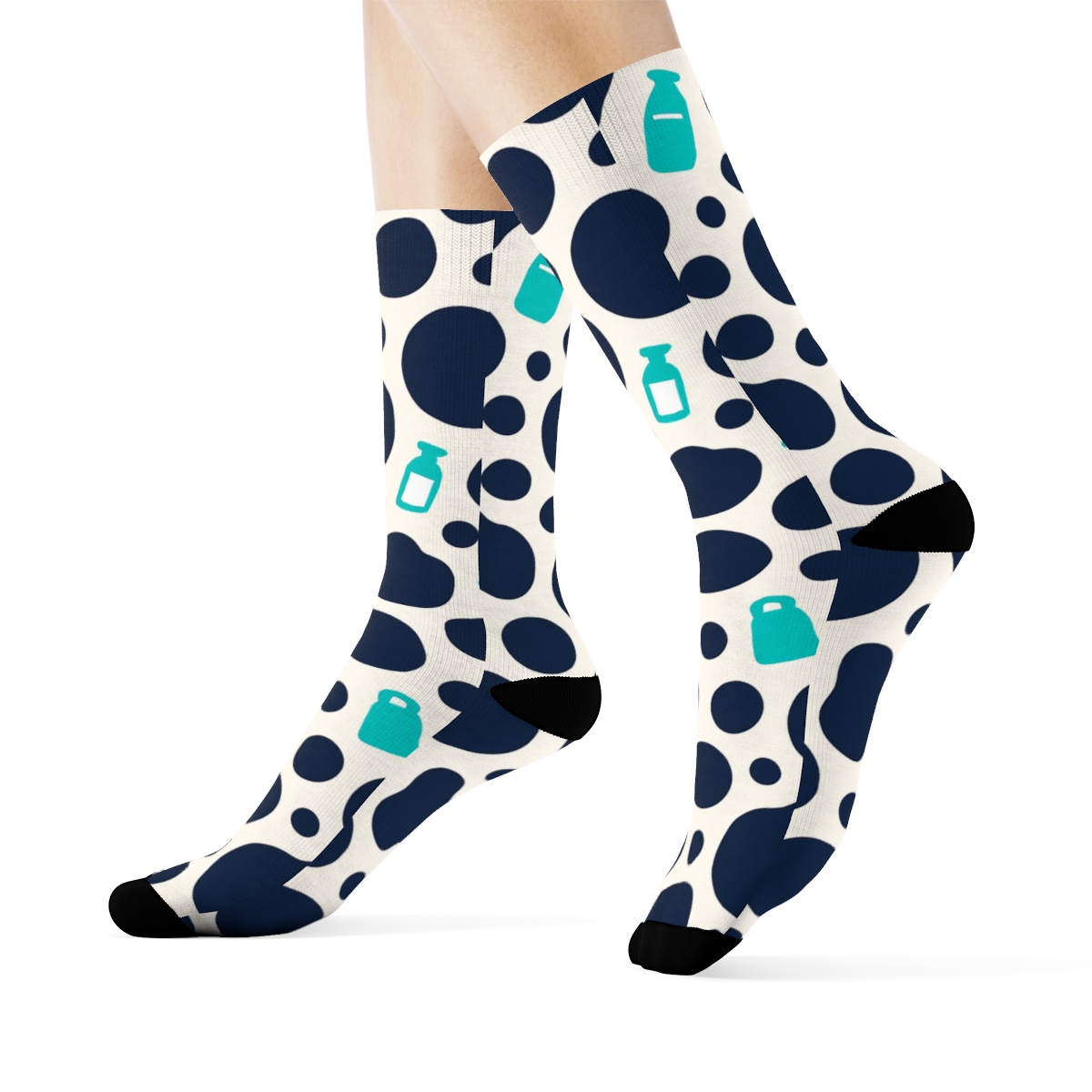Playful Spot Cluster Scatter comfortable cotton crew socks