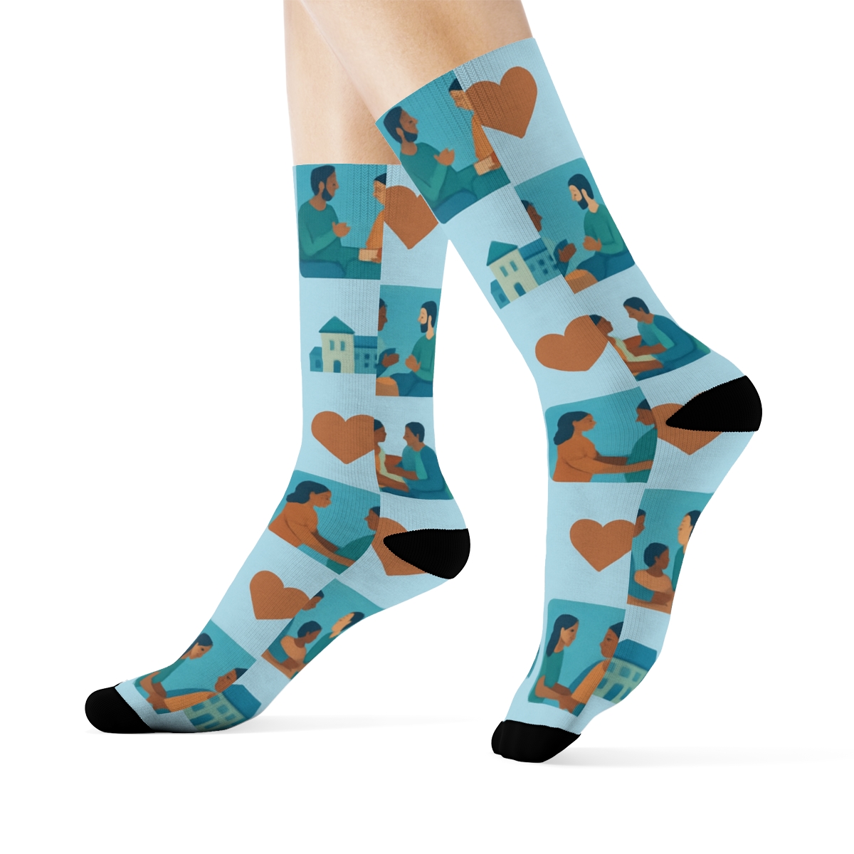 Social Worker Compassion Quilt Pattern stylish athletic crew socks