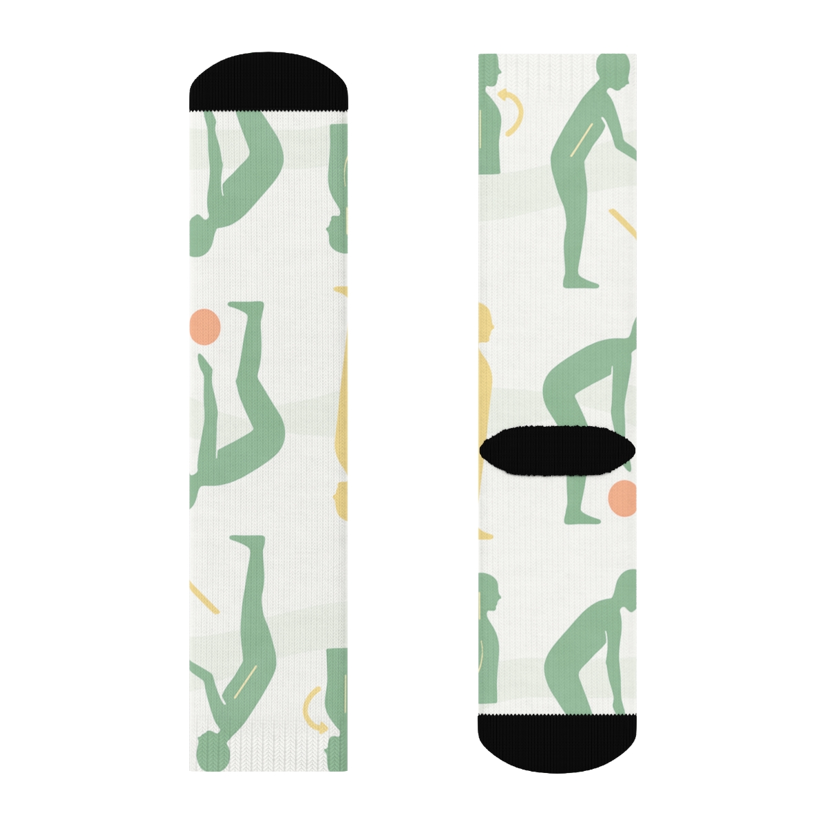 Posture Correction Wave Pattern, Physical therapist Edition Crew Socks