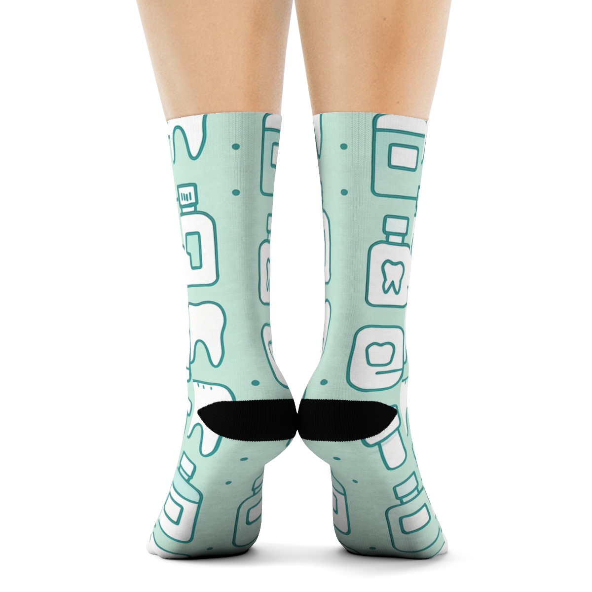Floss Container Lattice, Dentist Edition custom crew socks