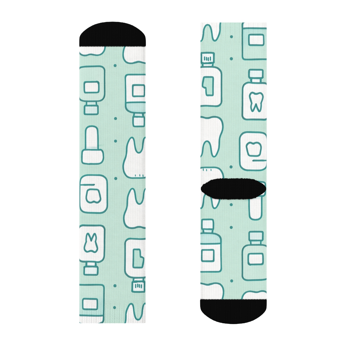 Floss Container Lattice, Dentist Edition custom crew socks