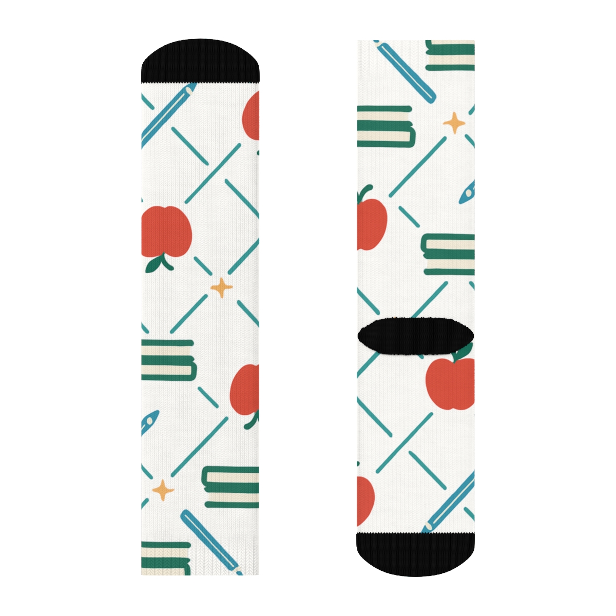 Apple Constellation Pattern for Teacher Celebration Crew Socks
