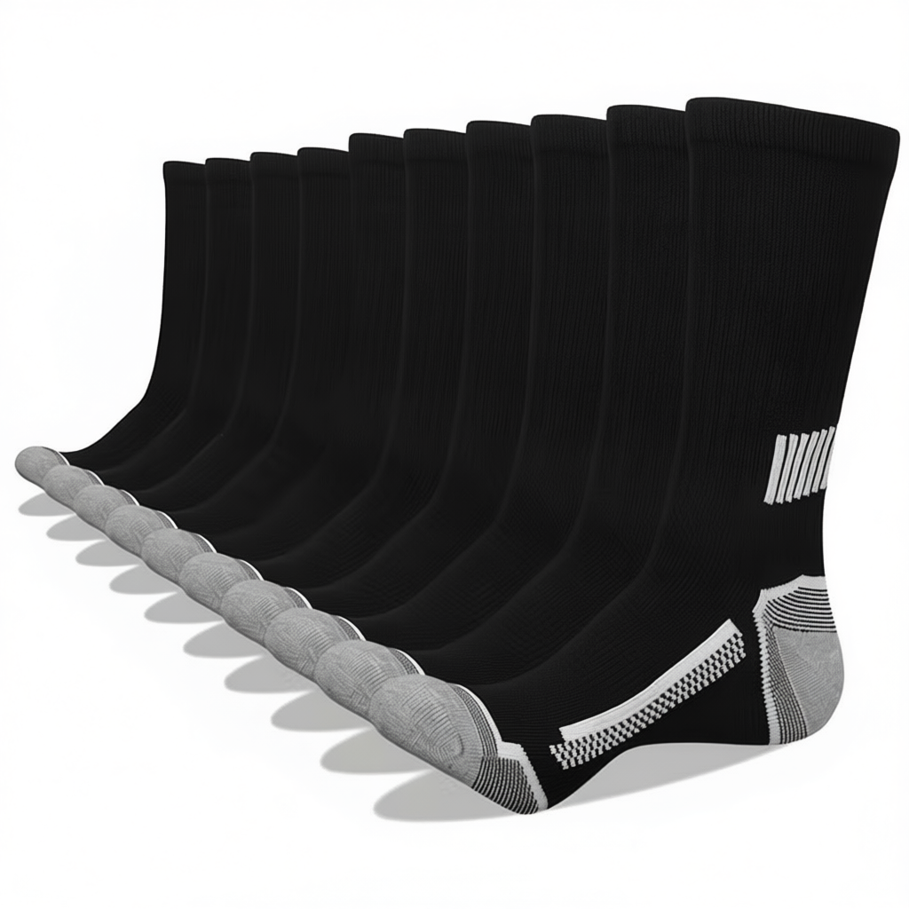 Pairs of 10 Thermal Athletic Socks for Men