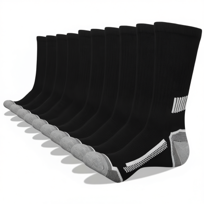 Pairs of 10 Thermal Athletic Socks for Men