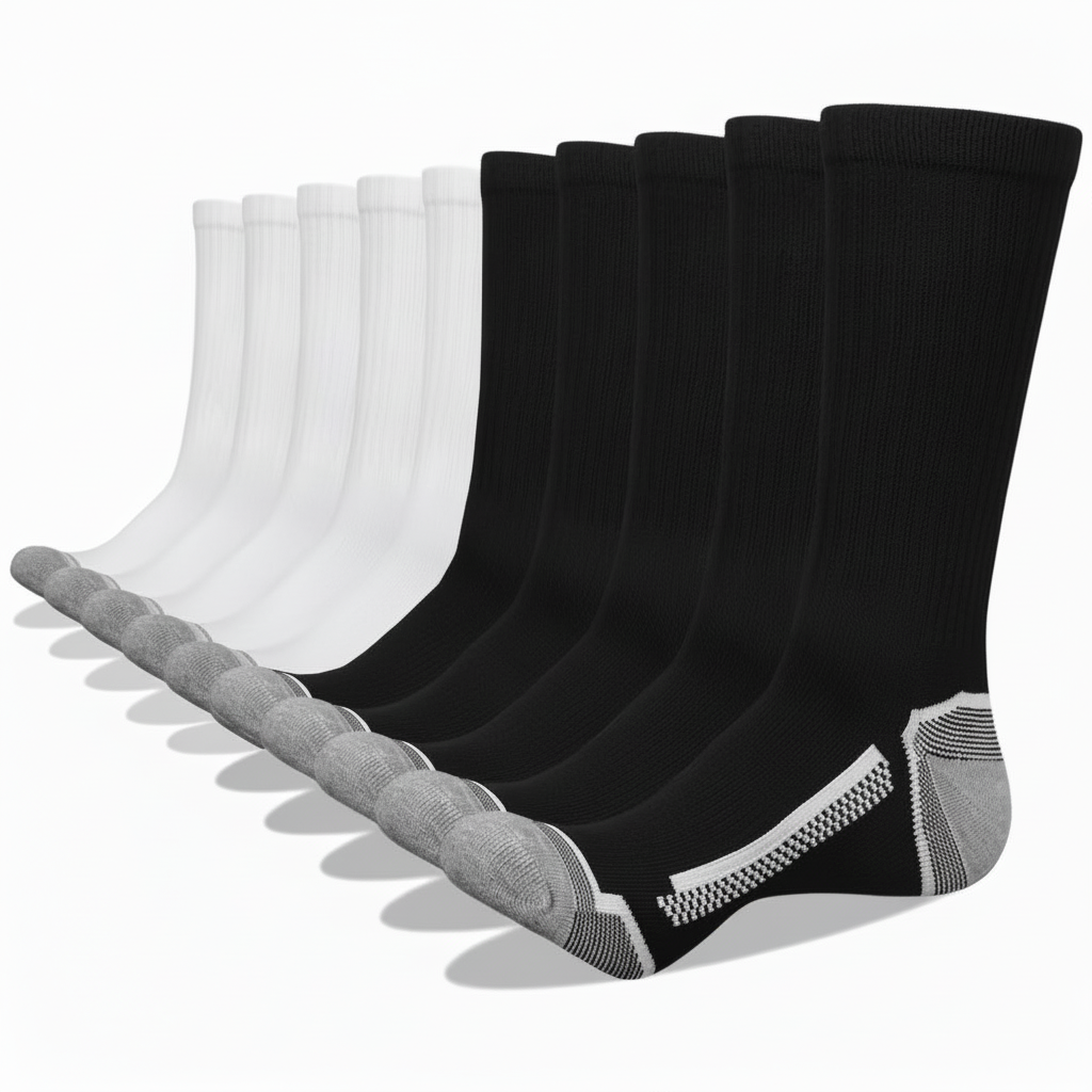 Pairs of 10 Thermal Athletic Socks for Men