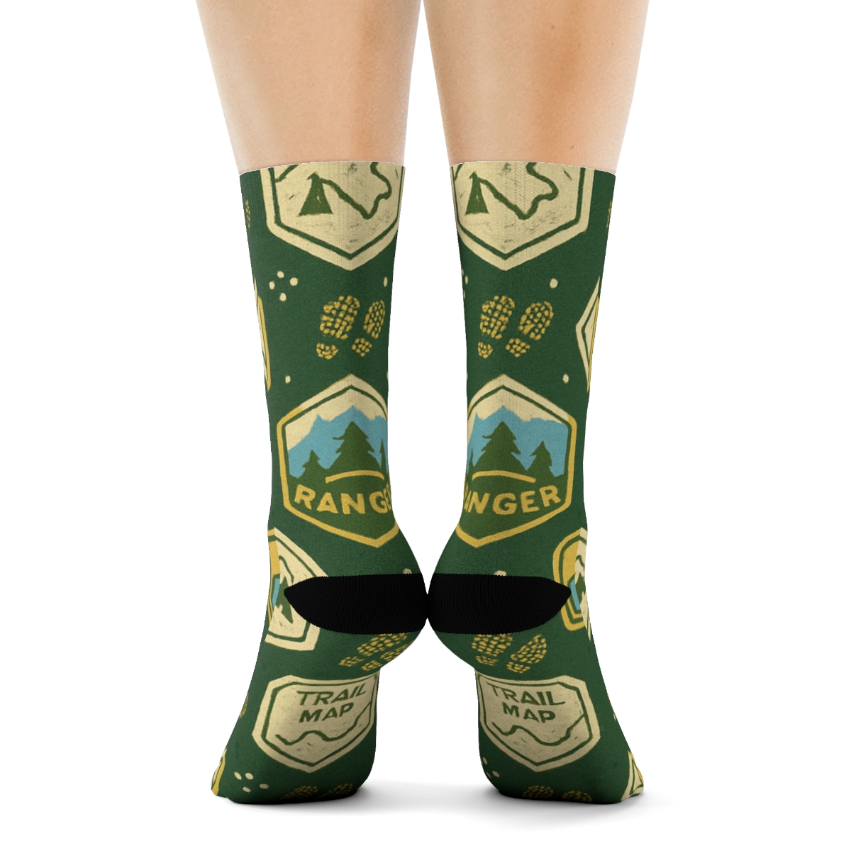 Trail Badge Medallions For Park Ranger Textiles custom crew socks