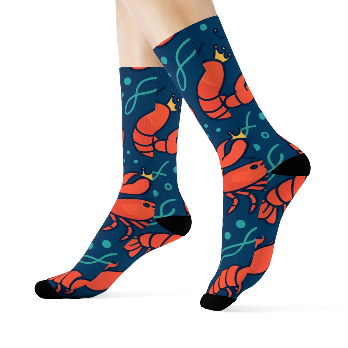 Tidal Crown Parade With Lobster Royals premium sports crew socks