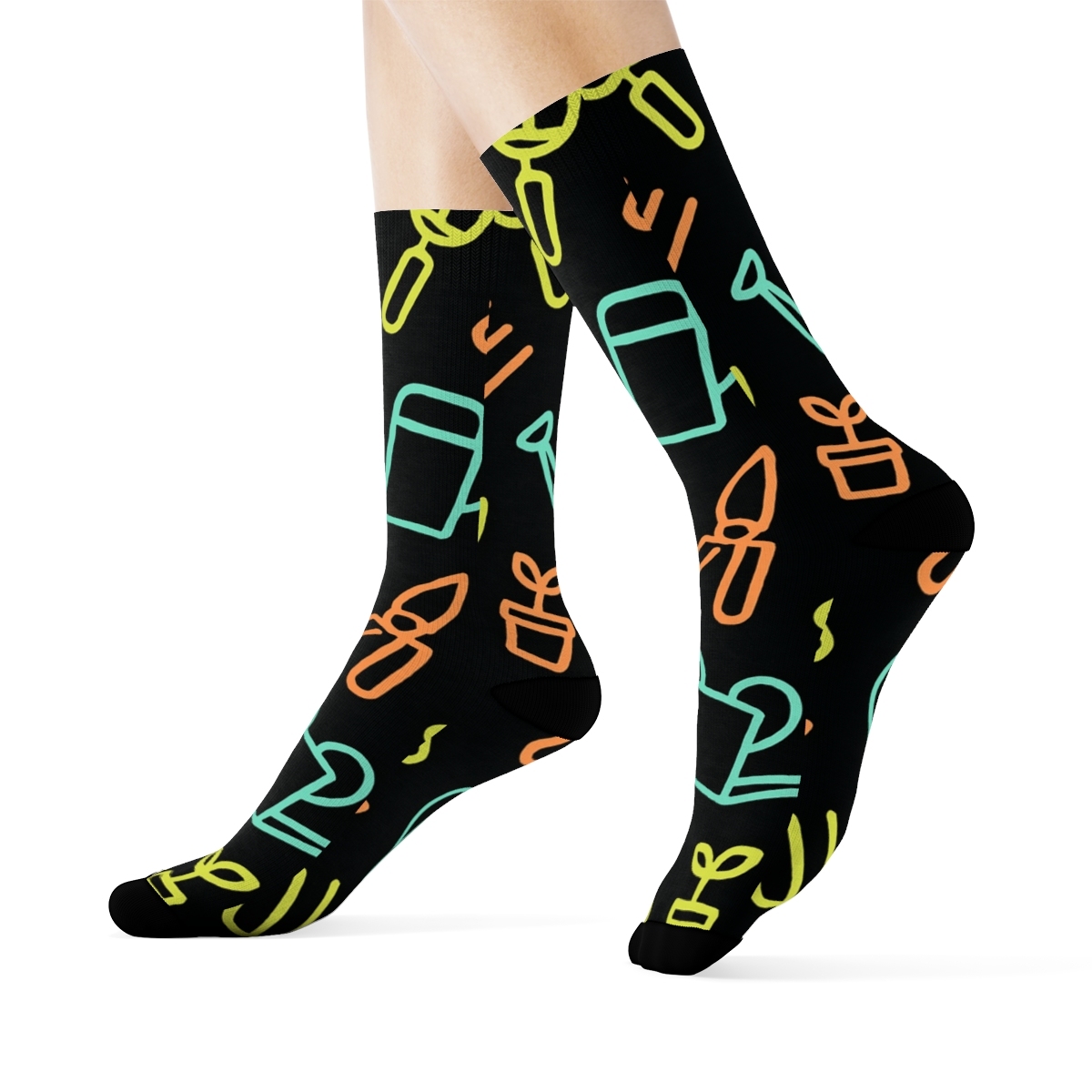Midnight Tool Chorus For Gardener Joy premium sports crew socks