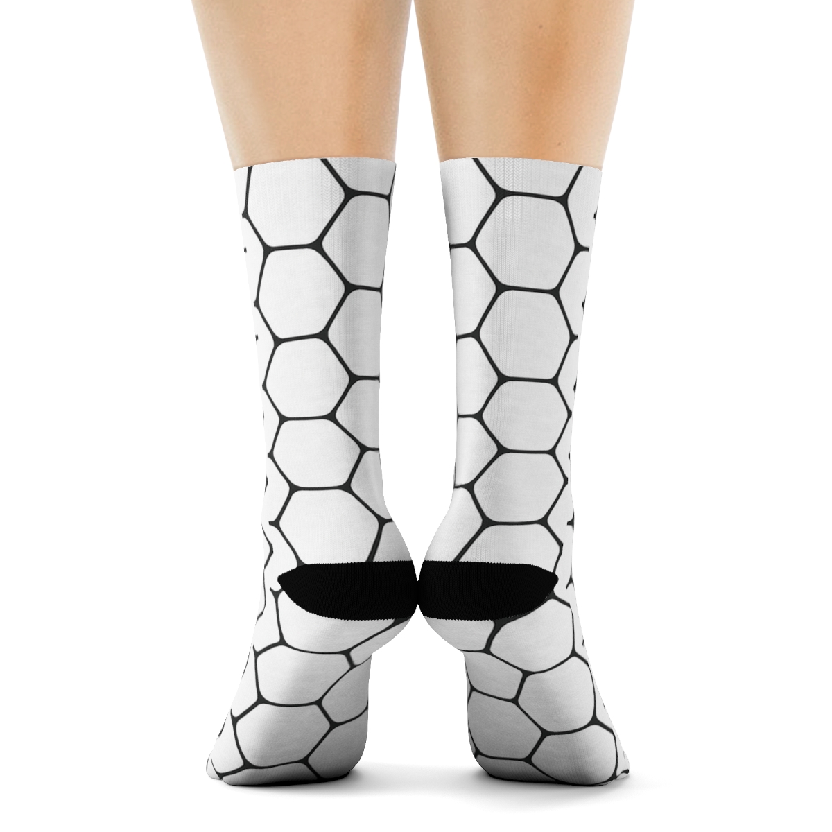 Calm Cellular Mesh unique graphic crew socks