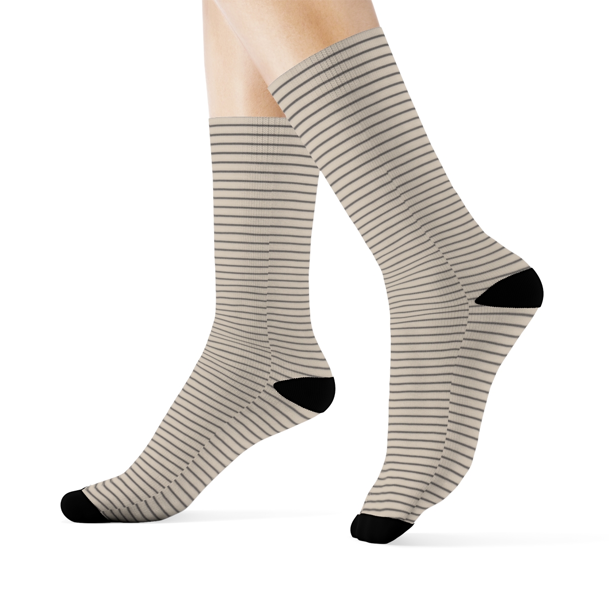 Subtle Moire Bands personalized crew socks