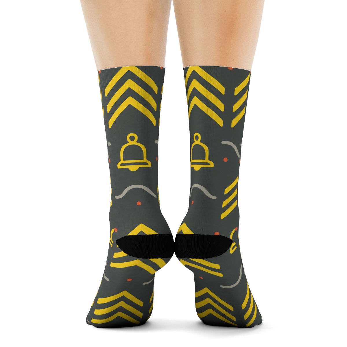 Minimal Fire Fighter Ladder Stripe Chevron comfortable cotton crew socks