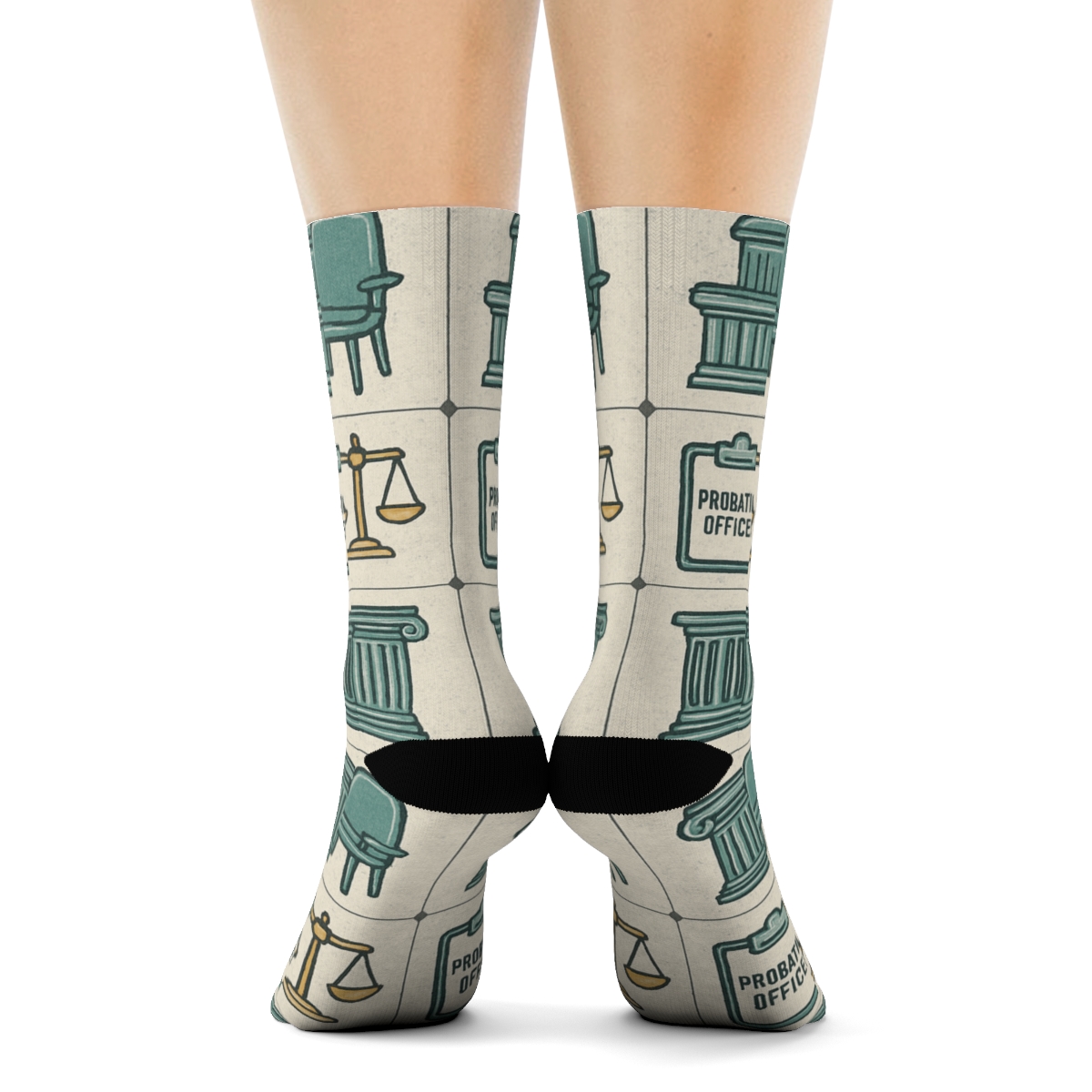 Community Service Grid With Probation Officer Detail custom crew socks