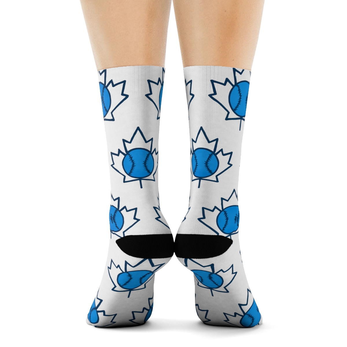 Maple Arc Ball Grid Blue Jays Edition soft everyday crew socks