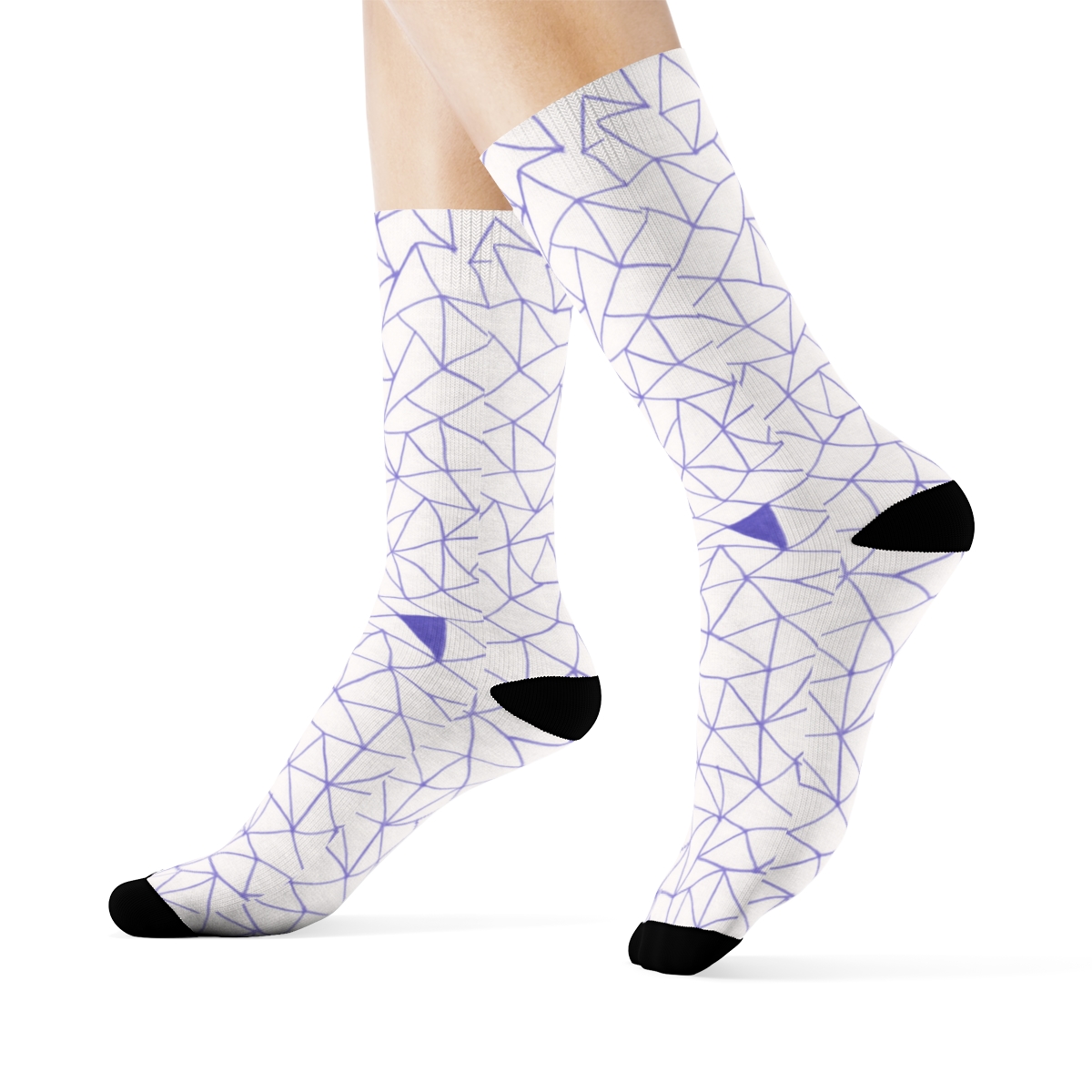 Prism Tile Mini Fan comfortable cotton crew socks