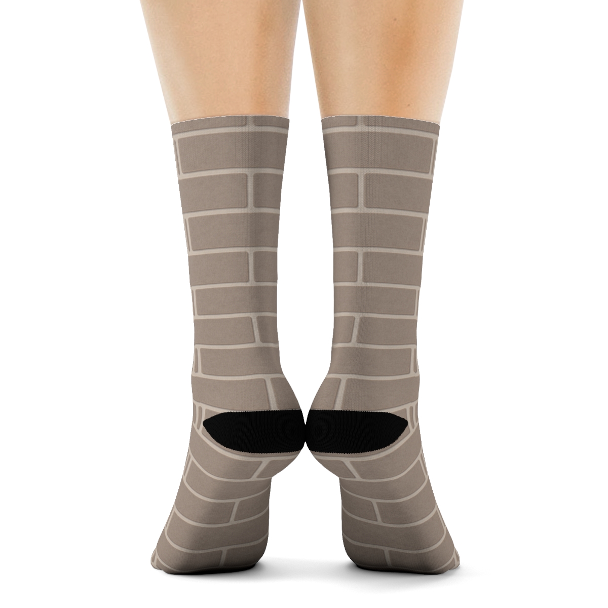 Narrow Brick Offset custom crew socks