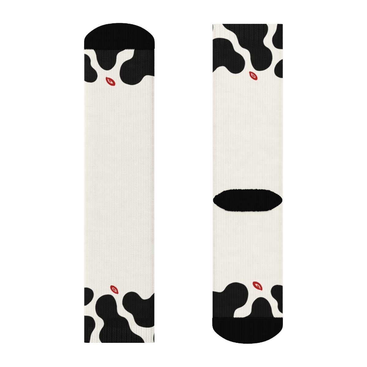 Bandana Border Cow Spot Parade stylish athletic crew socks