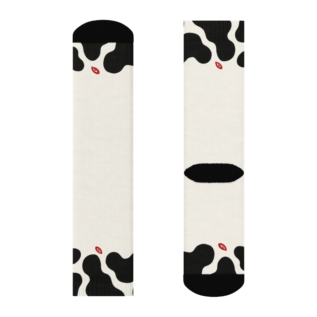 Bandana Border Cow Spot Parade stylish athletic crew socks