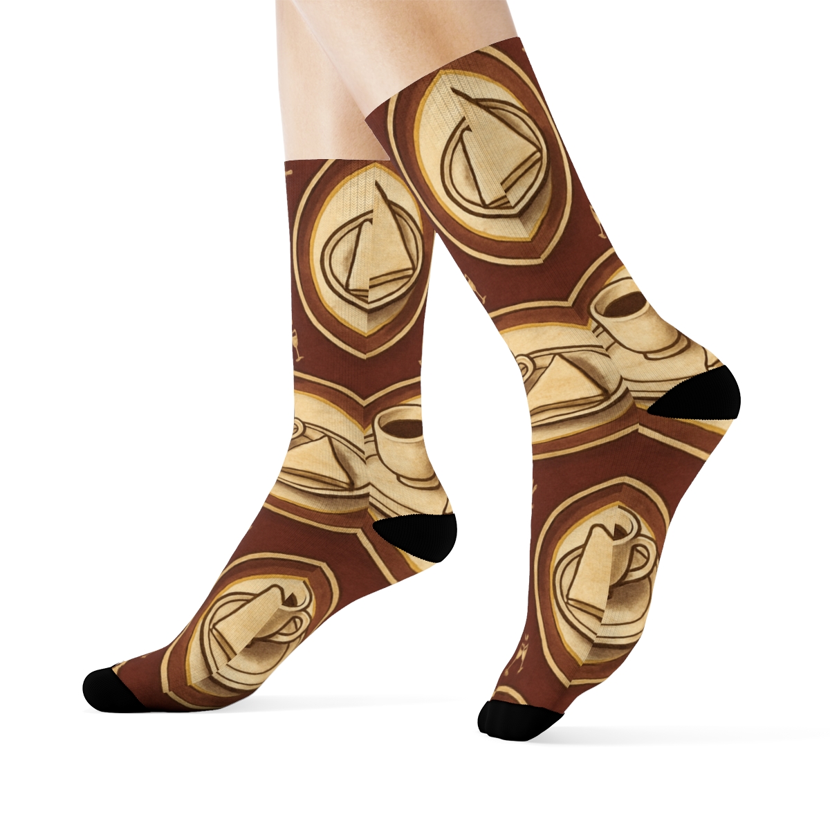 Waiter Tray Orbit Tessellation In Burgundy premium sports crew socks