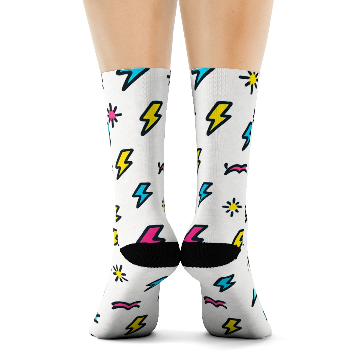 Micro Spark Scatter Field premium sports crew socks