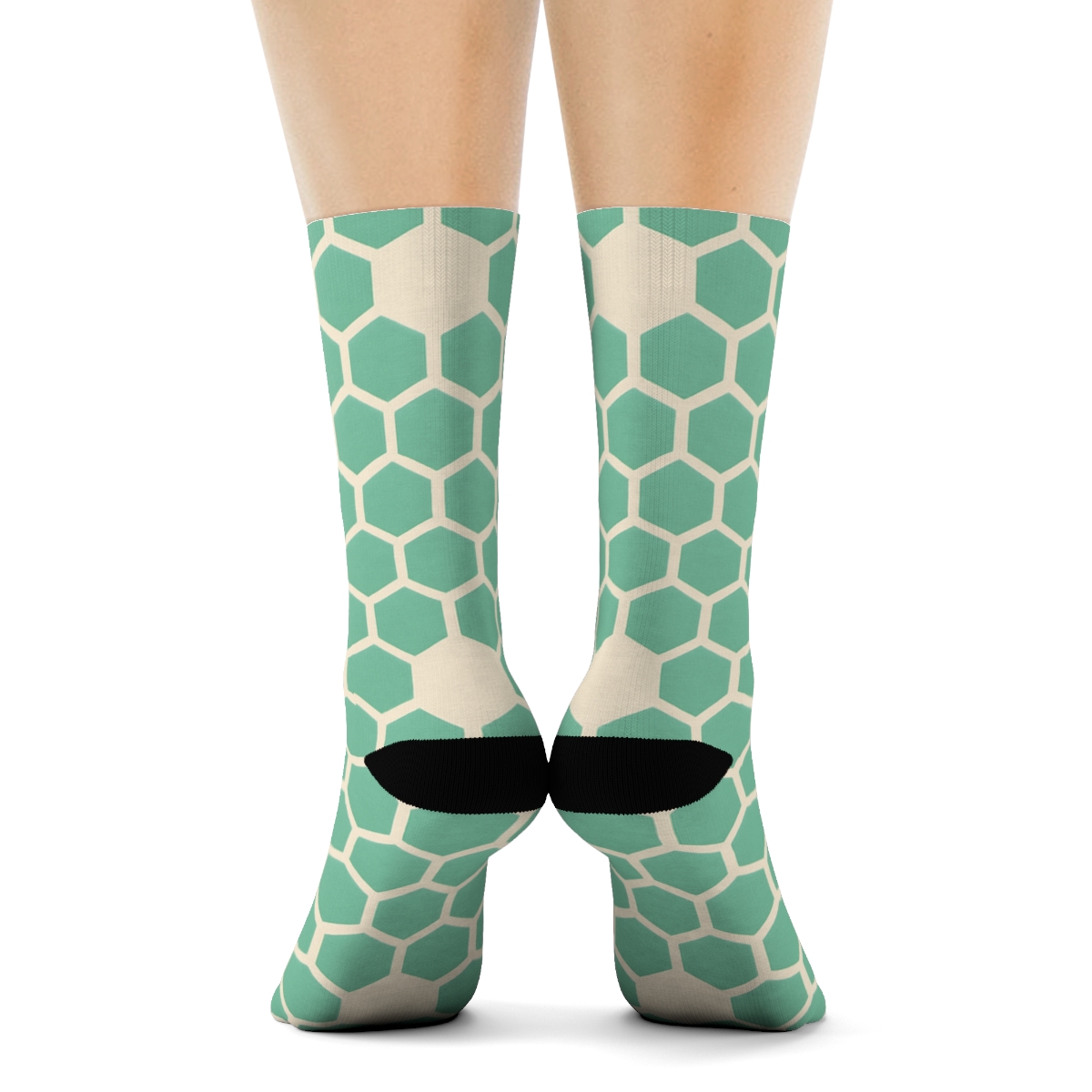 Micro Hex Scatter premium sports crew socks