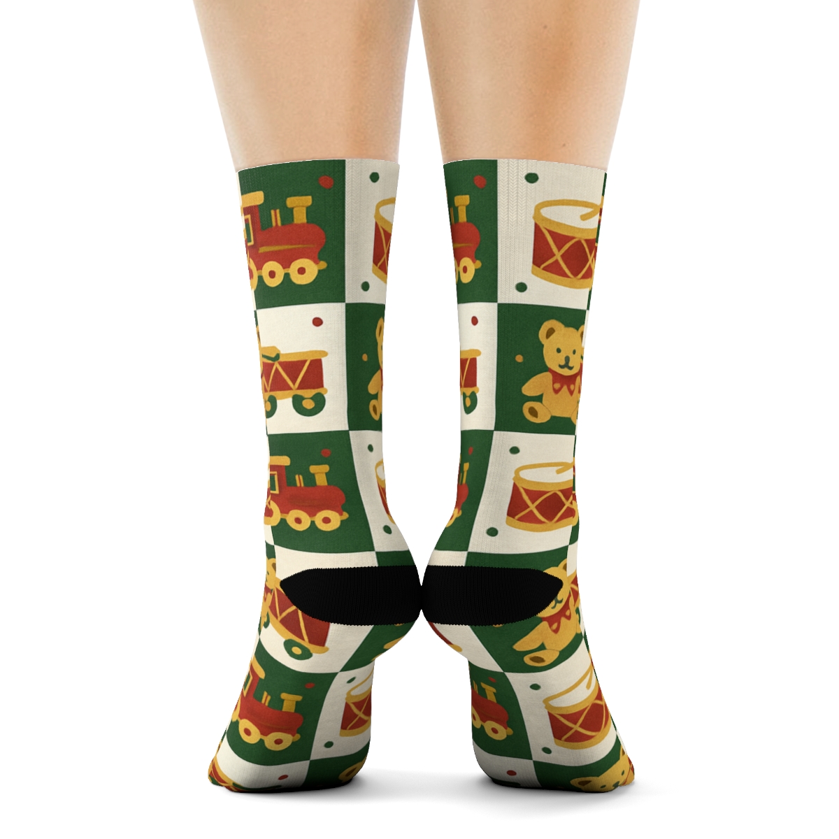 Elf Toywork Grid premium sports crew socks
