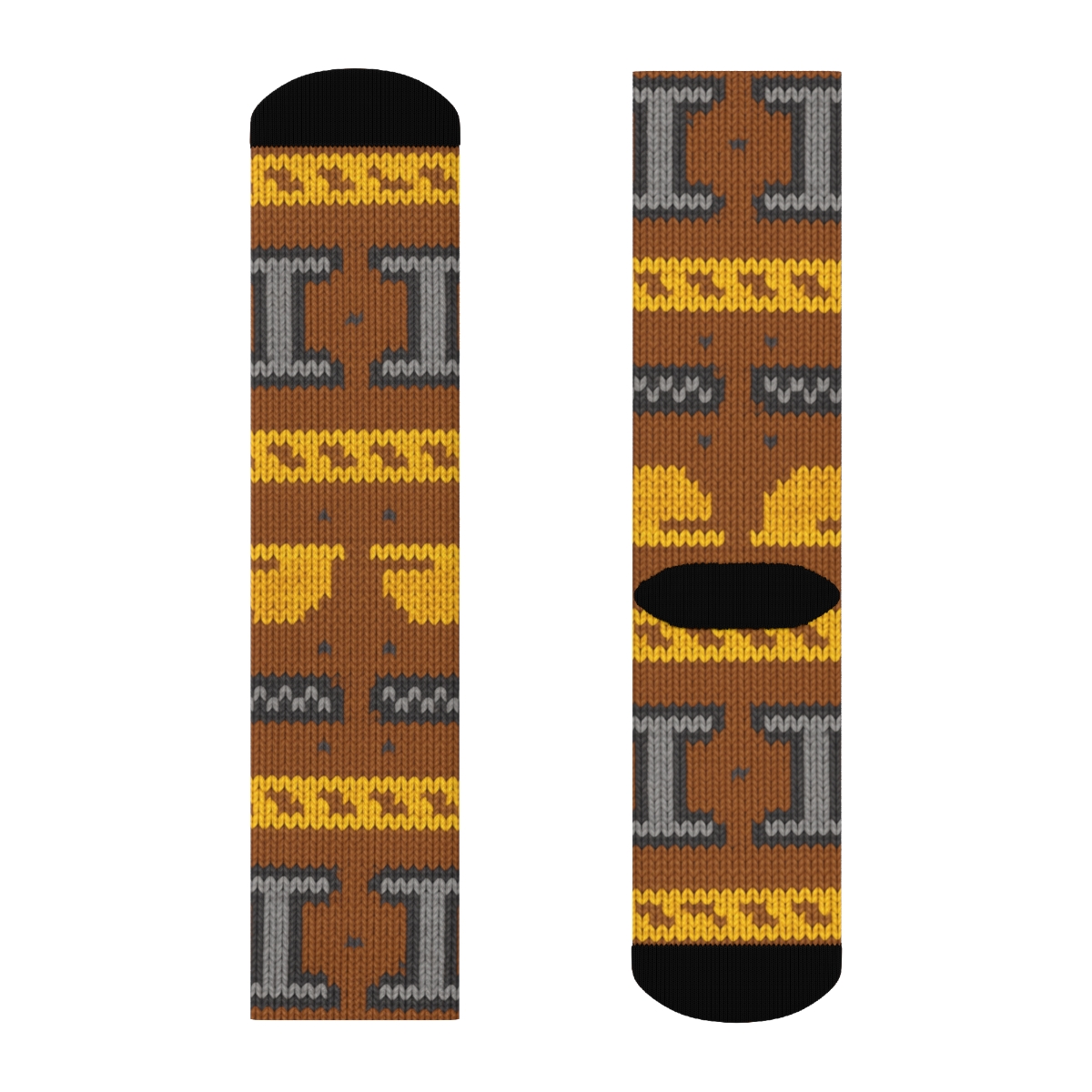 Beam Weave Civil Engineer Pattern stylish athletic crew socks