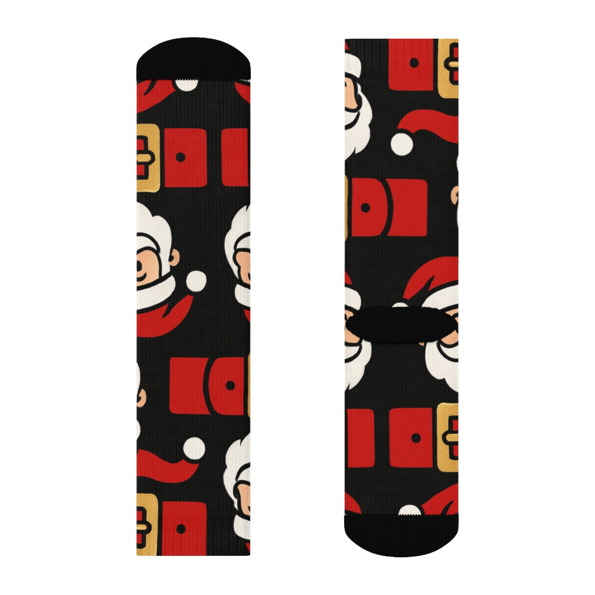 Belt Buckle Progression With Santa soft everyday crew socks
