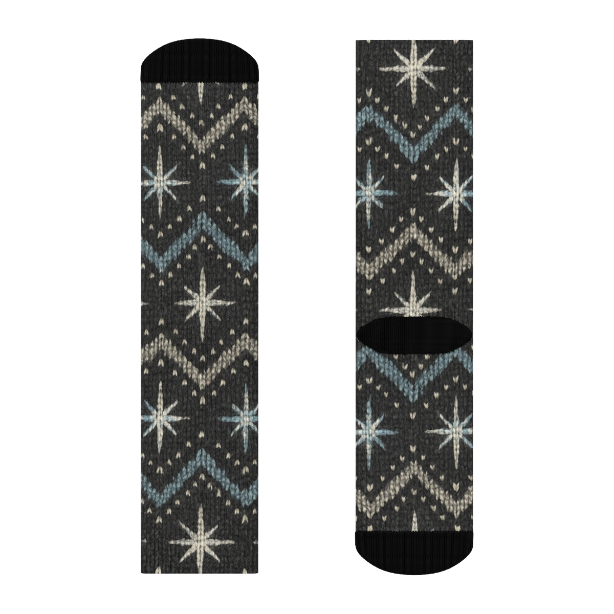 Bethlehem Starburst Chevron comfortable cotton crew socks