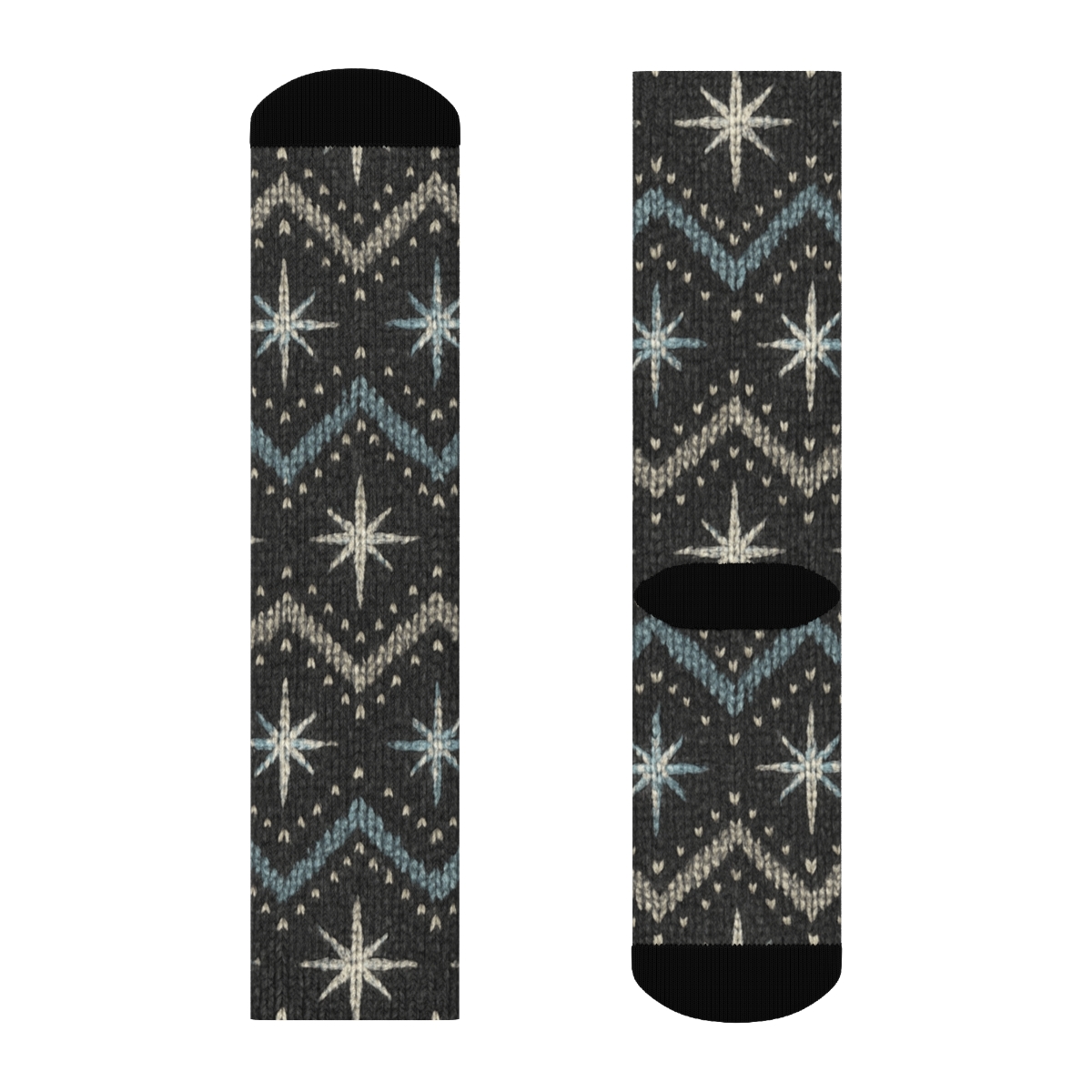 Bethlehem Starburst Chevron comfortable cotton crew socks