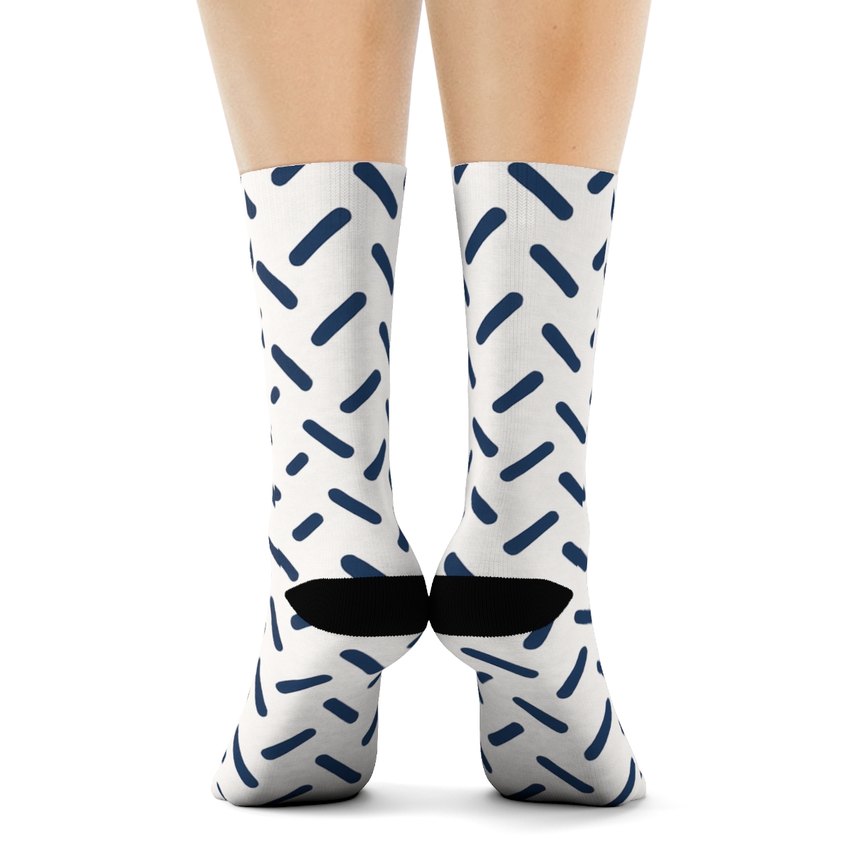 Diagonal Dash Relay personalized crew socks