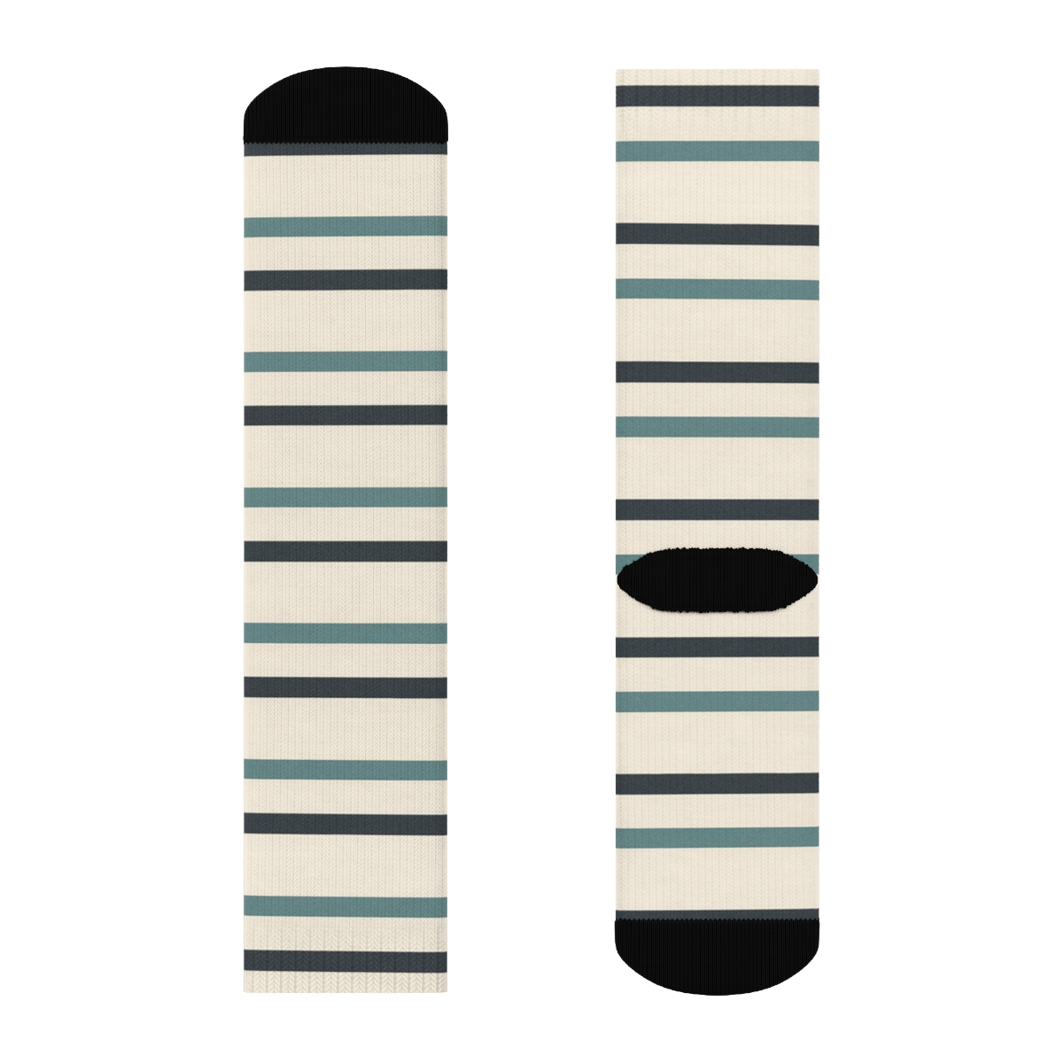 Binary Star Stripe unique graphic crew socks