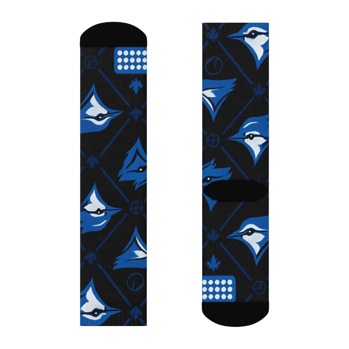 Blue Jays Stadium Light Lattice unique graphic crew socks