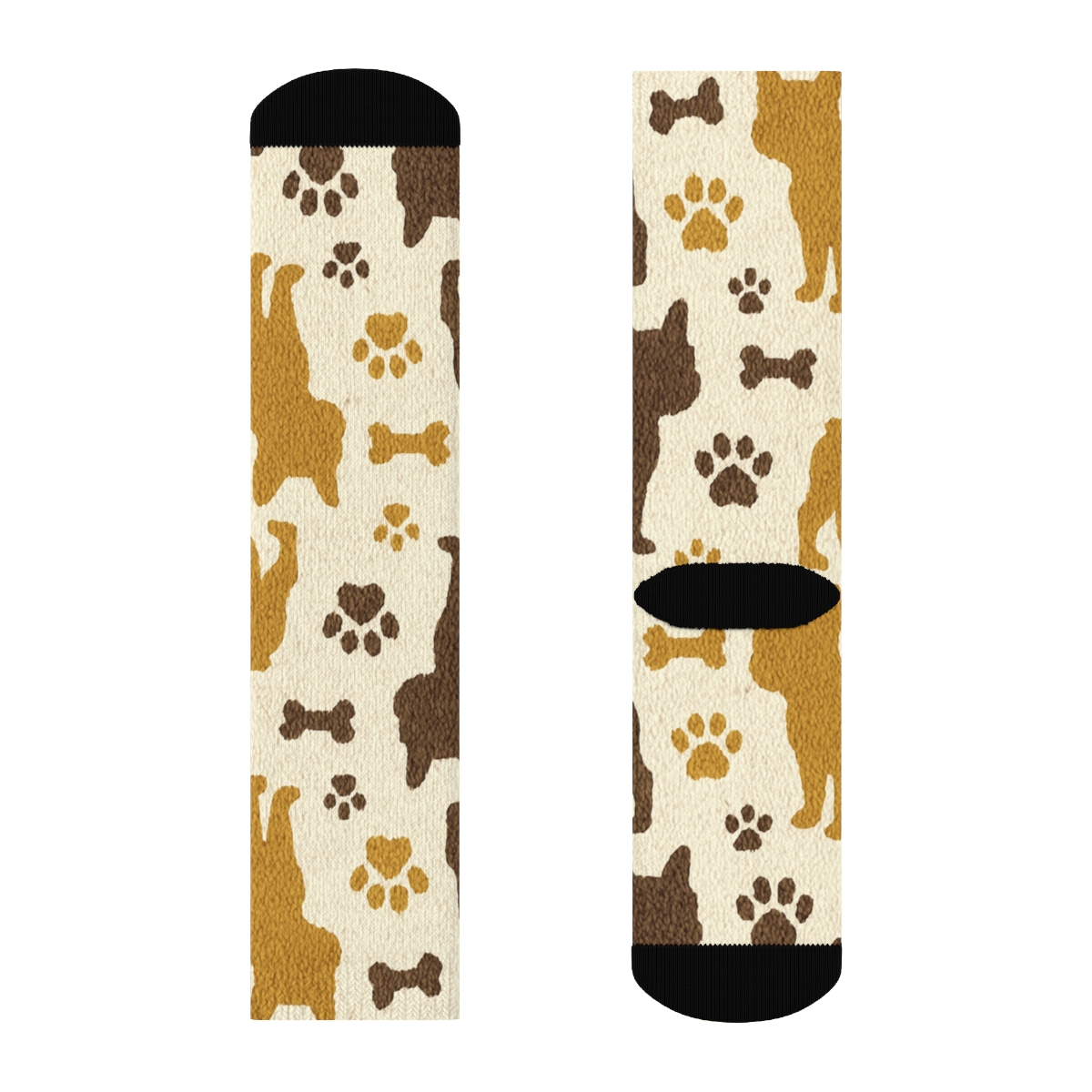 Brindle Bulldog Quilt Tile Orbit Pattern unique graphic crew socks