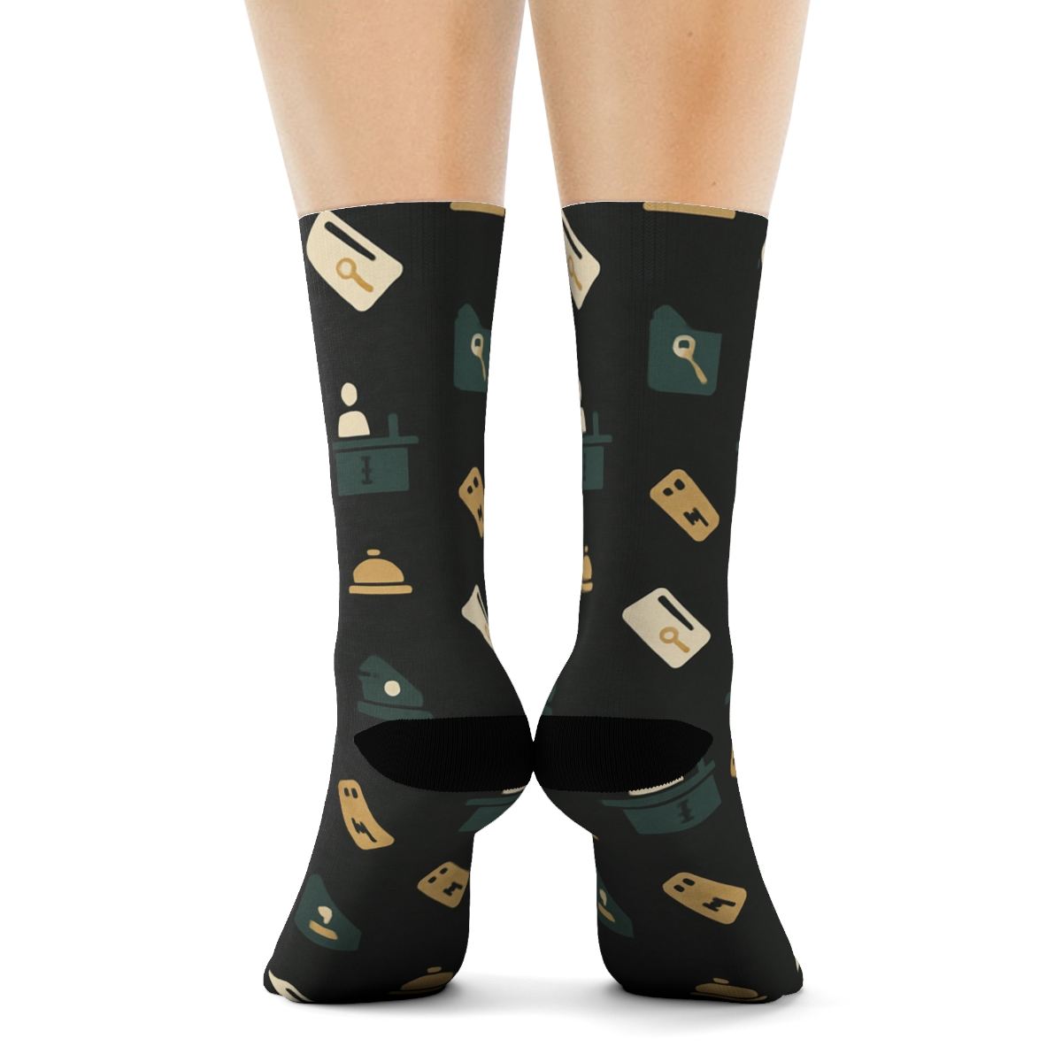 Key Card Orbit With Lobby Constellations Hotel Receptionist Edition stylish athletic crew socks