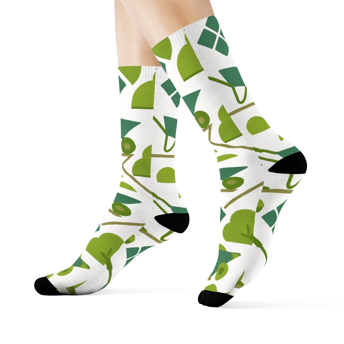 Garden Path Lattice With Landscaper Silhouettes personalized crew socks