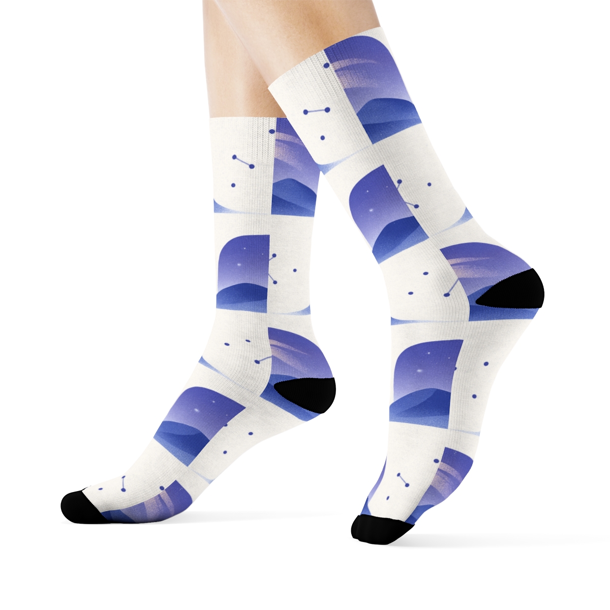 Star Of Bethlehem Guided Horizon Band Garland trendy patterned crew socks