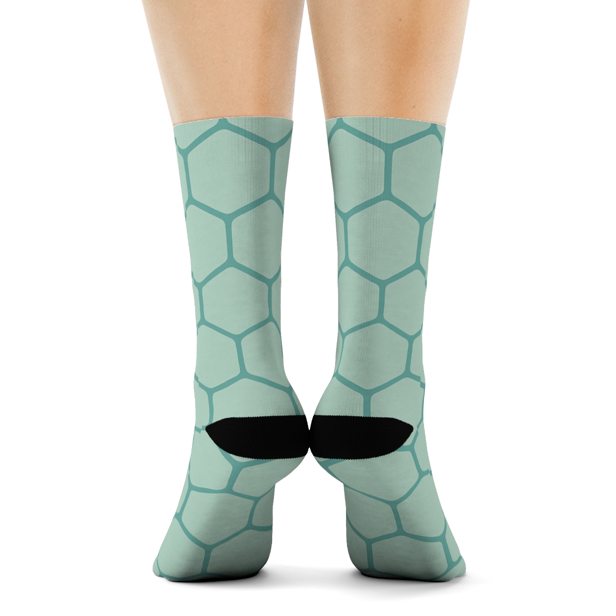 Calm Cellular Mesh unique graphic crew socks