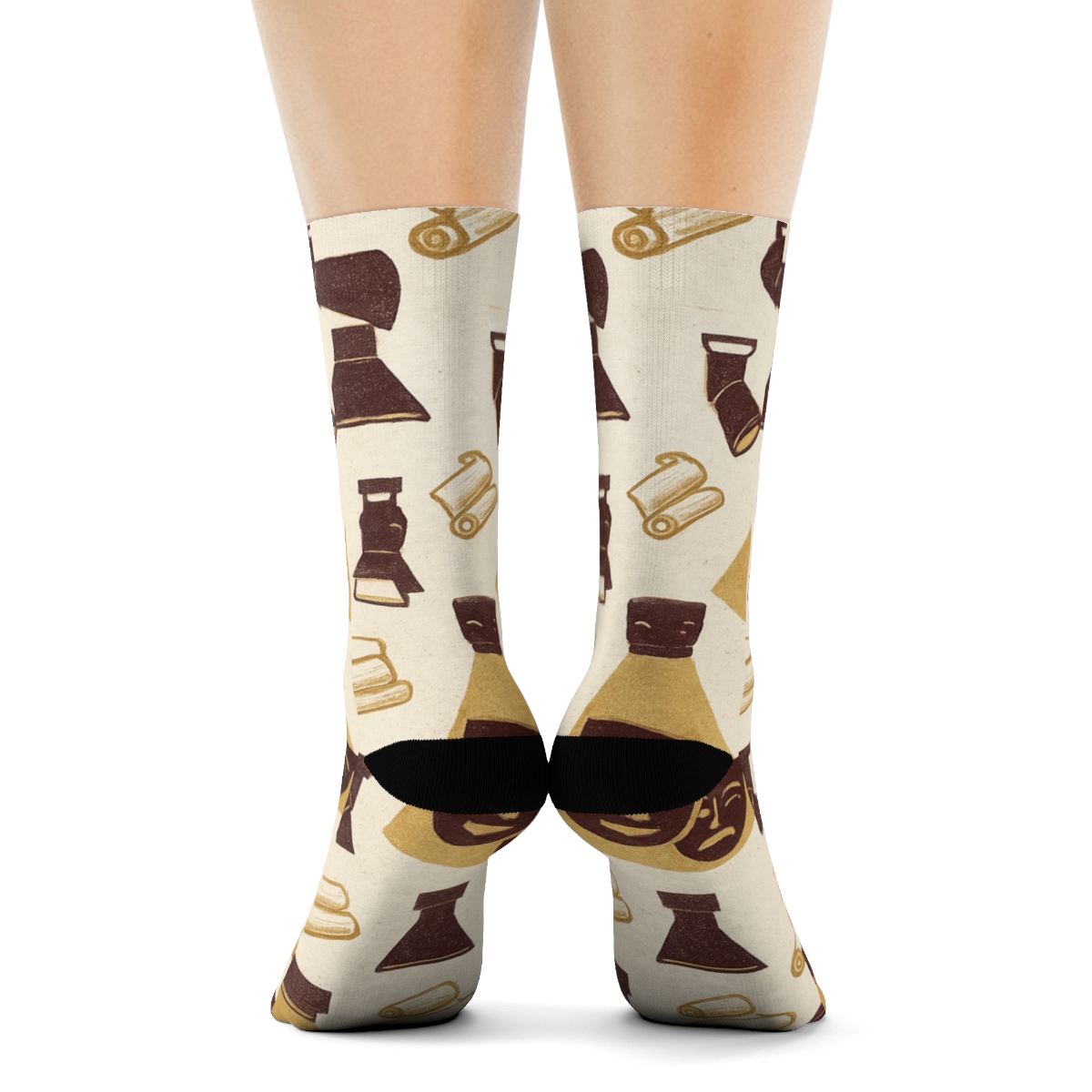 Vintage Poster Actor Spotlight Tessellation personalized crew socks