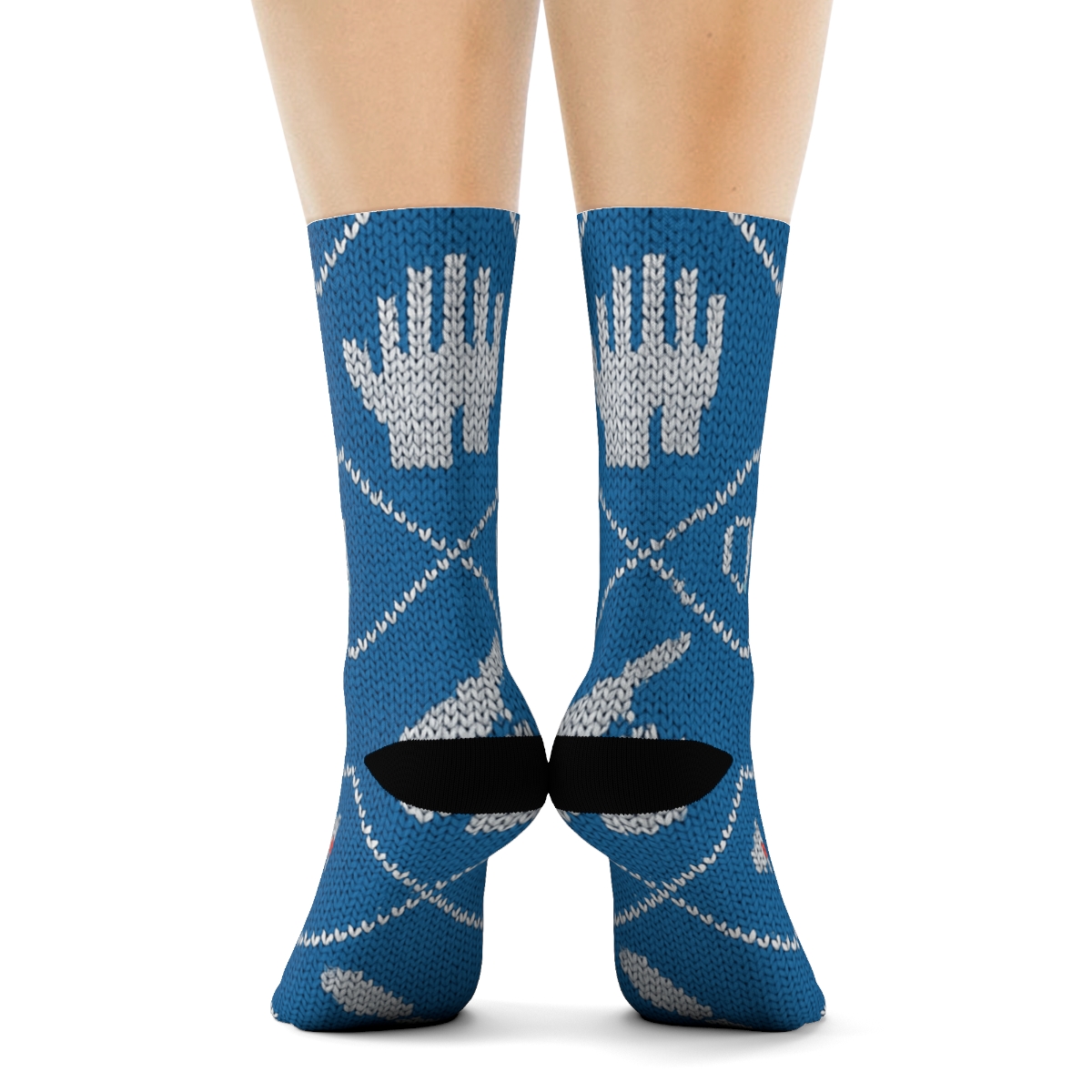 Knitted Theater Tiles, Surgeon Edition trendy patterned crew socks