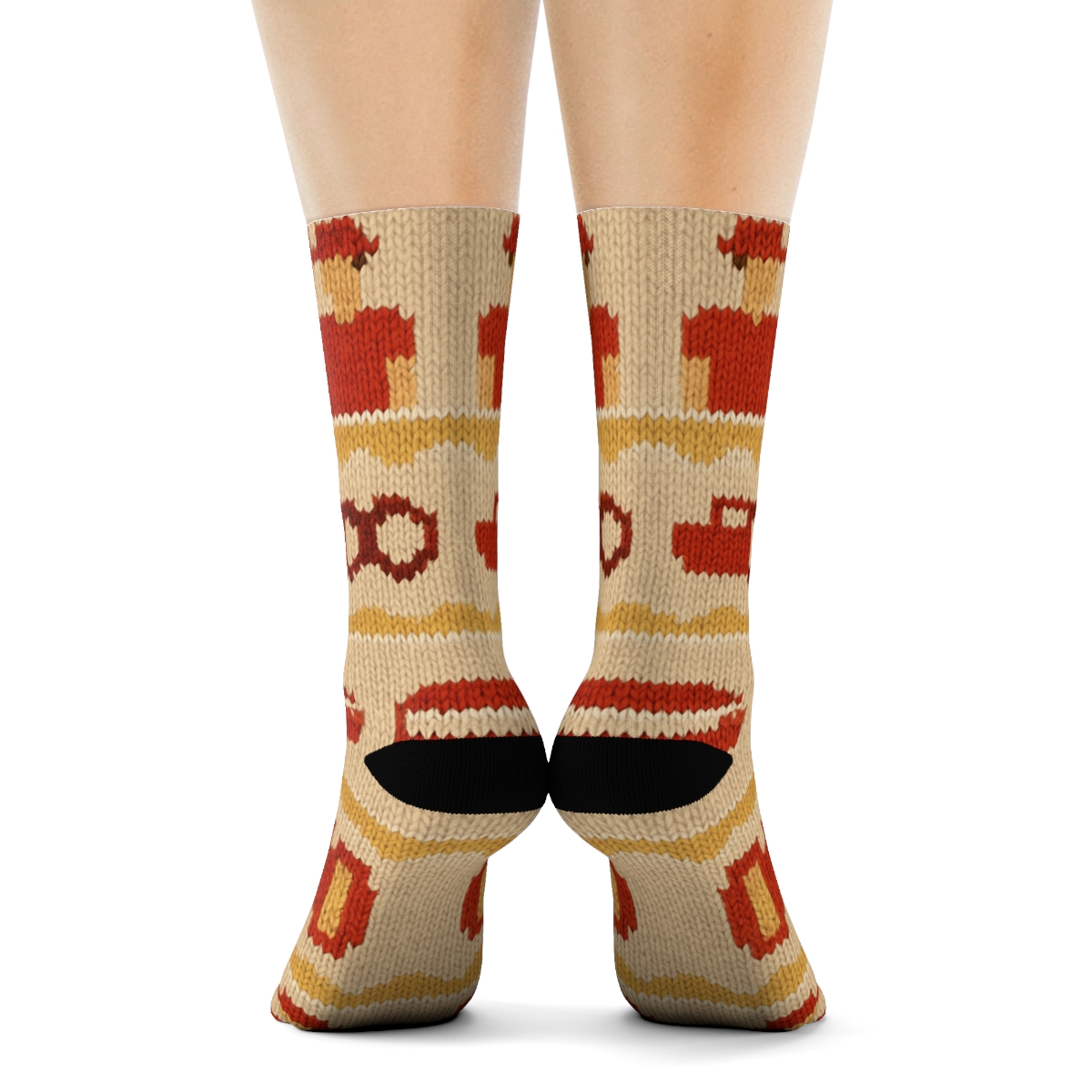 Beach Towel Bands With Lifeguard Scenes unique graphic crew socks