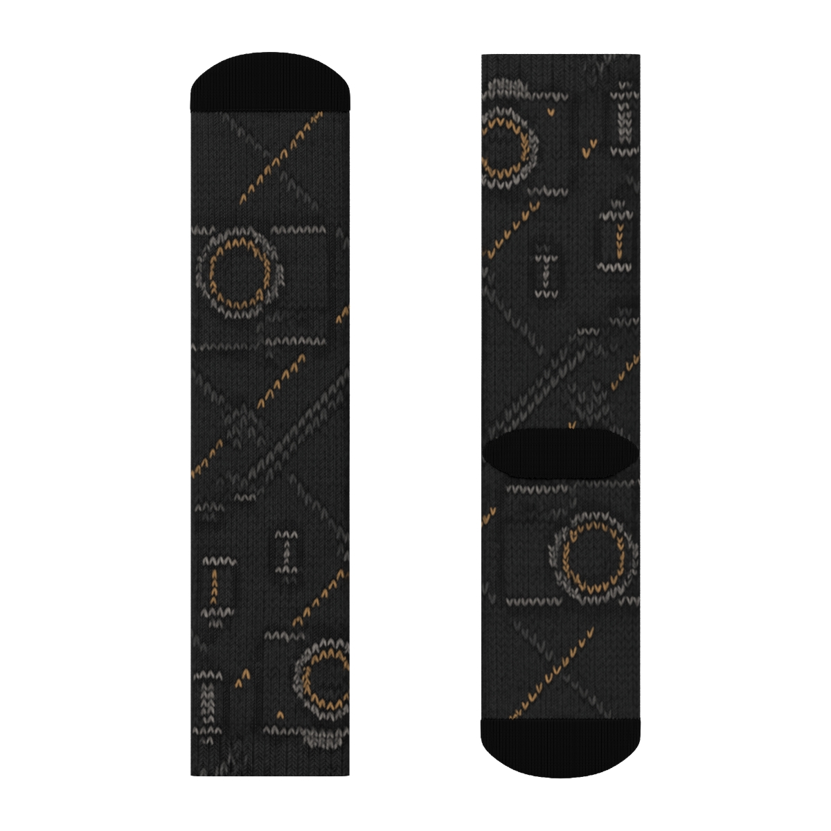 Cable Knit Photographer Camera Lattice personalized crew socks