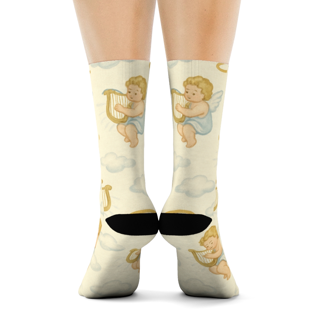 Serene Harp Chorus Angel Edition premium sports crew socks