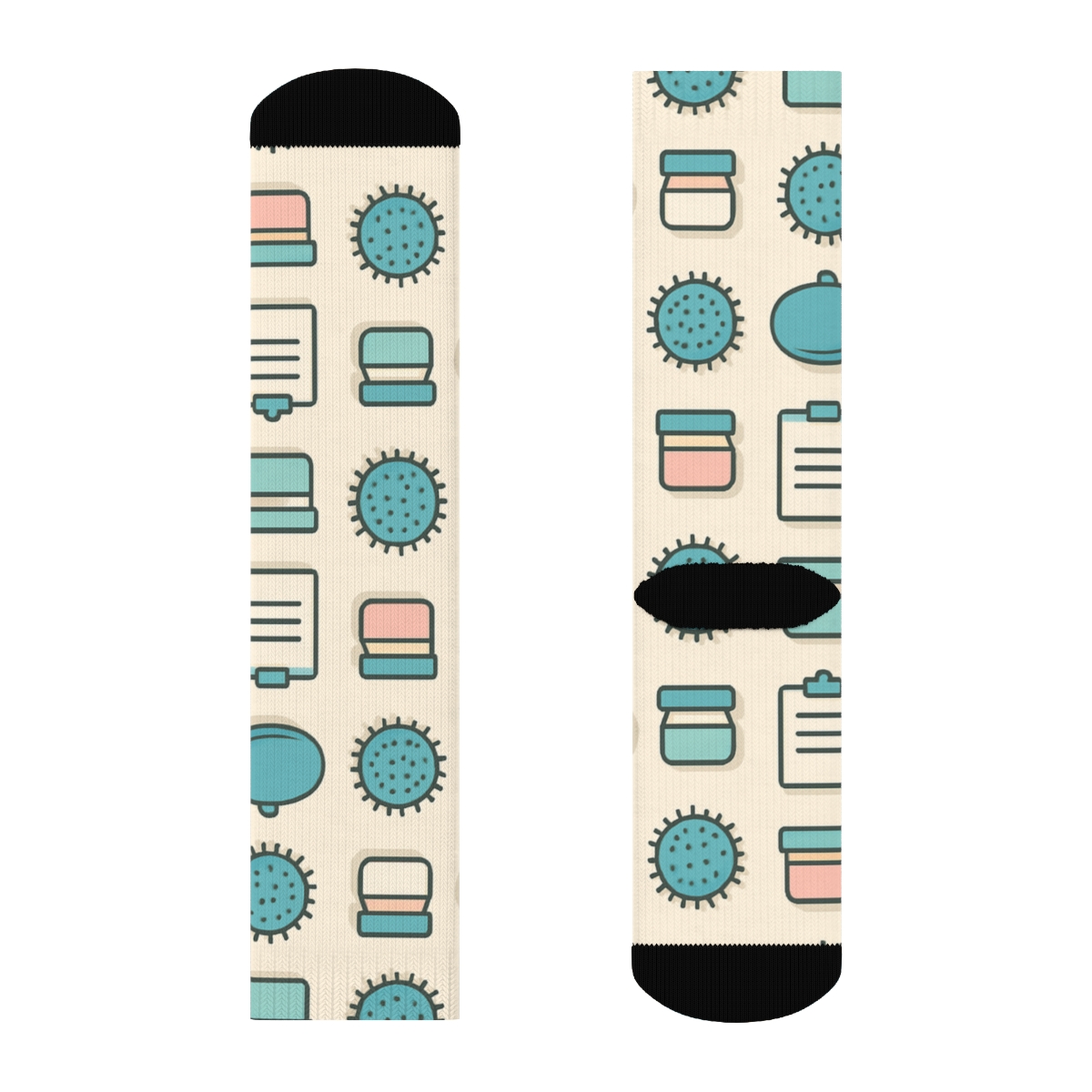 Calming Grid Of Therapy Tools With Occupational Therapist Focus premium sports crew socks