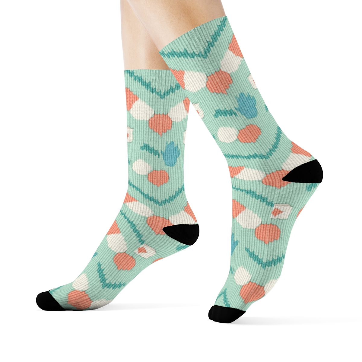 Capsule Chevron With Nurse Accents unique graphic crew socks