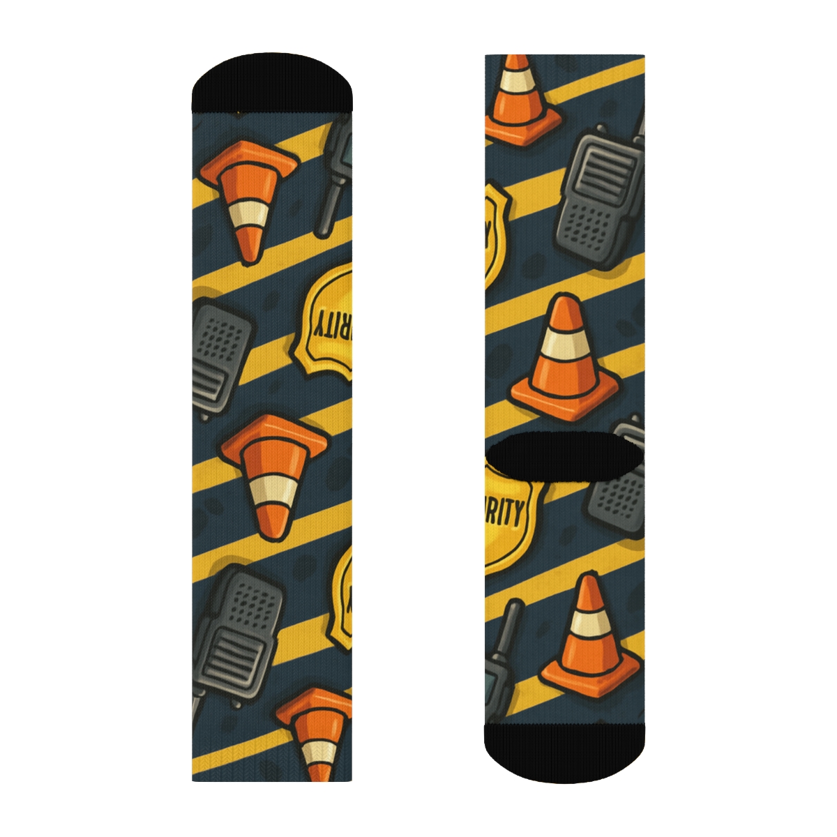 Caution Tape Bandana For Security Guard personalized crew socks