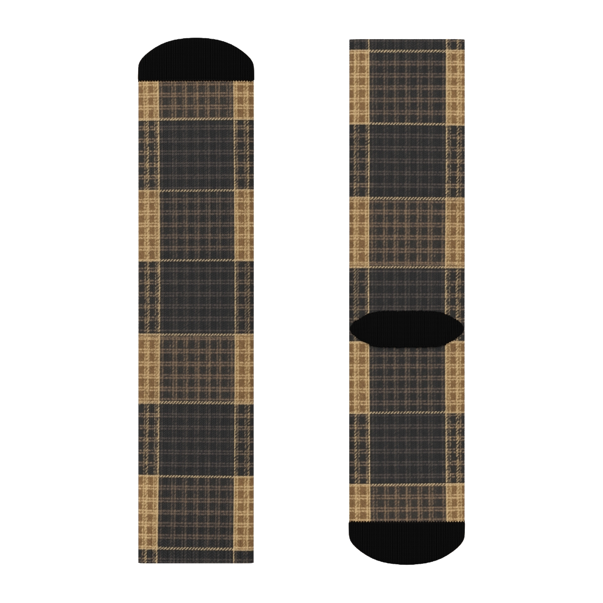 Charcoal And Sand Nested Progressive Checks With Stripe Overlays stylish athletic crew socks